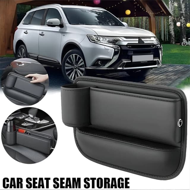 Universal Car Seat Gap Organizer with Cup Holder – Multifunctional Storage Box